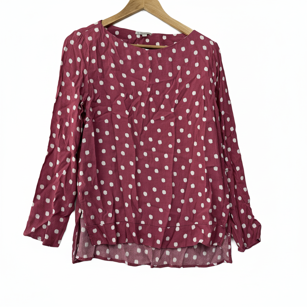 Target Pink White Polka Dot Top - Size 14