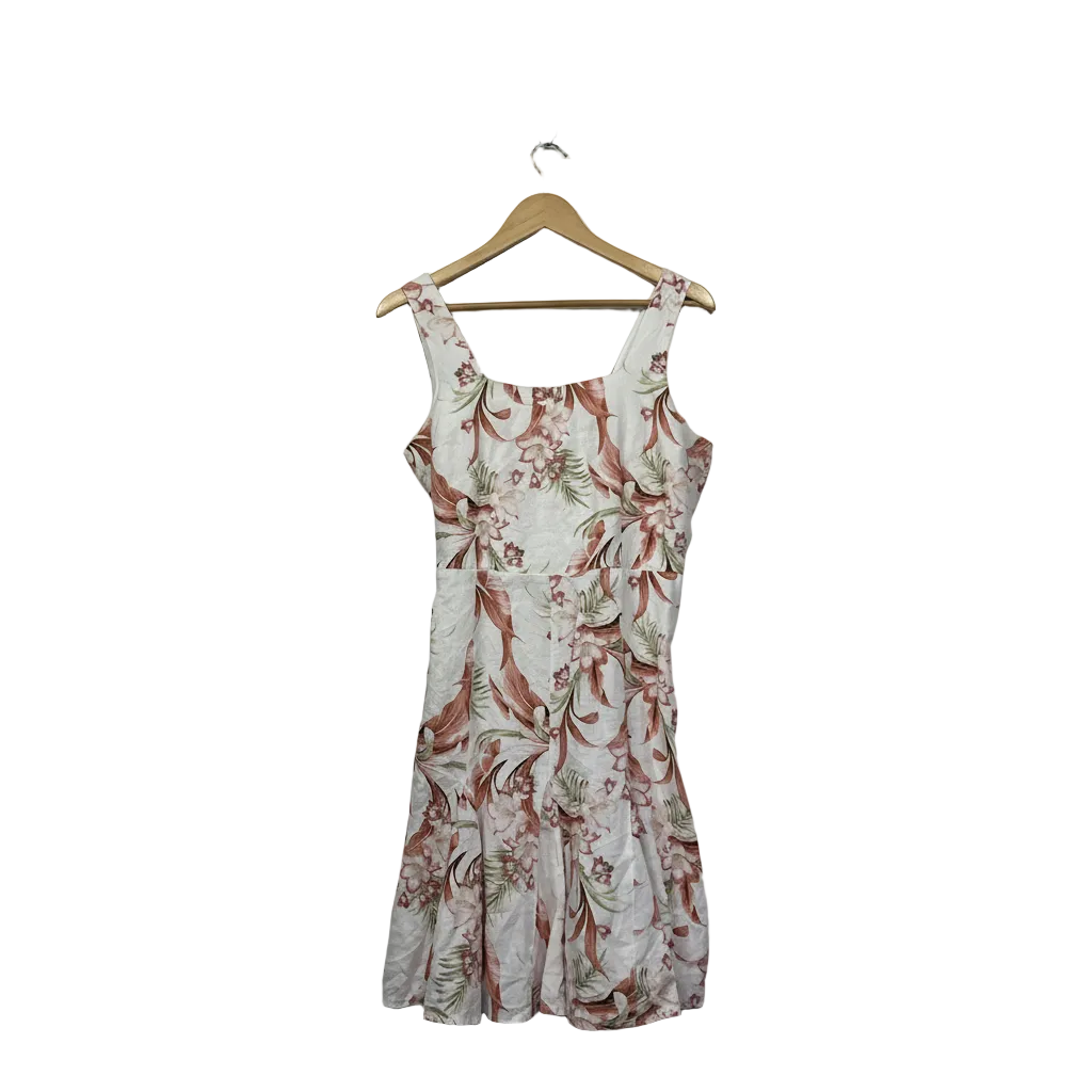 Target Linen Floral Dress - Size 14