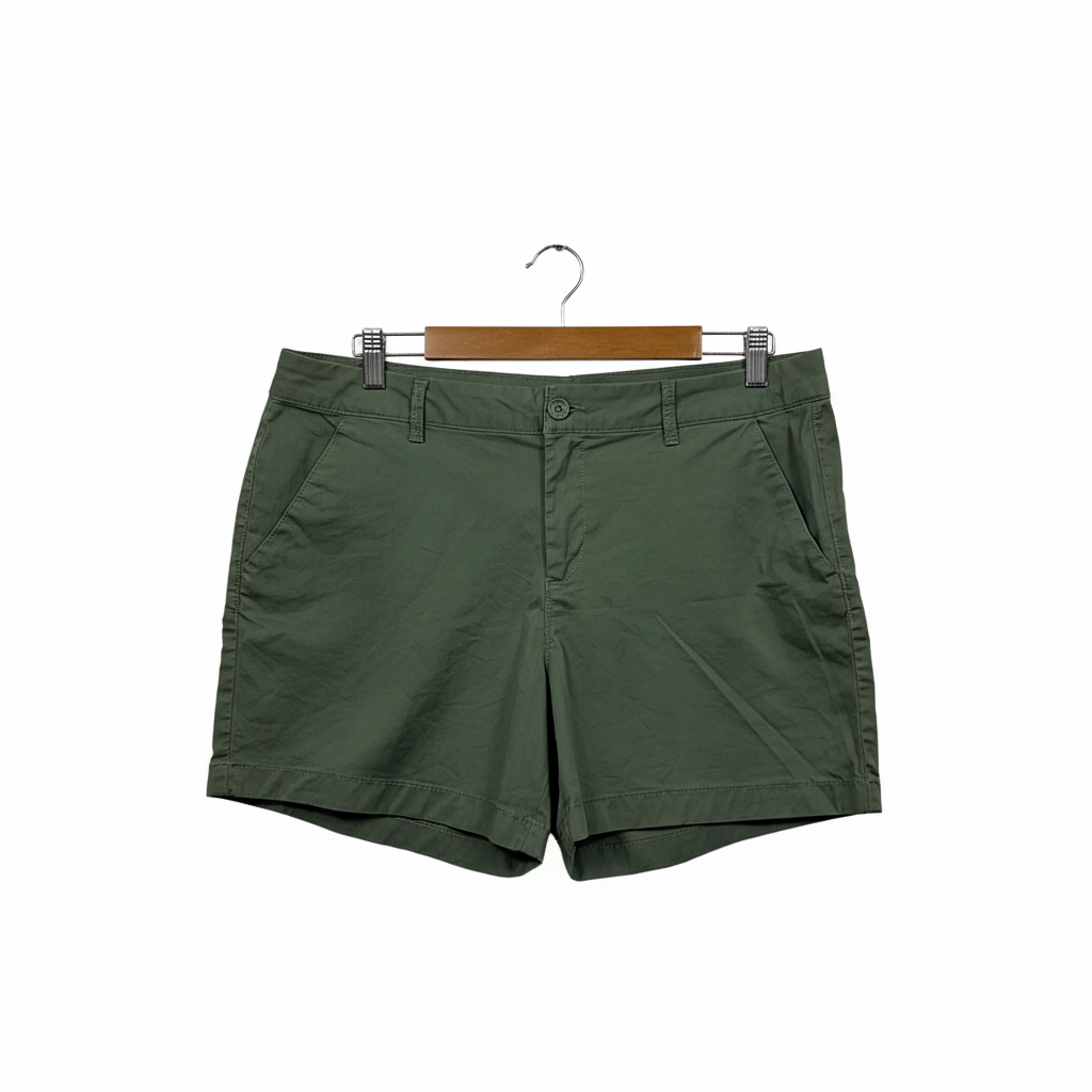 Brillant Basics Olive Green Chino Shorts - Size 14