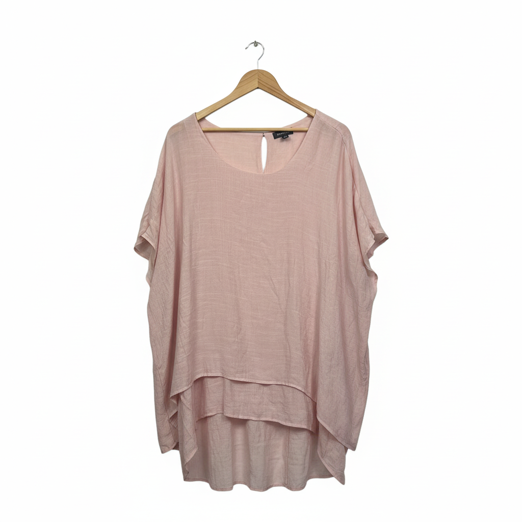 Autograph Dusty Pink Oversized Tunic Top - Size 24