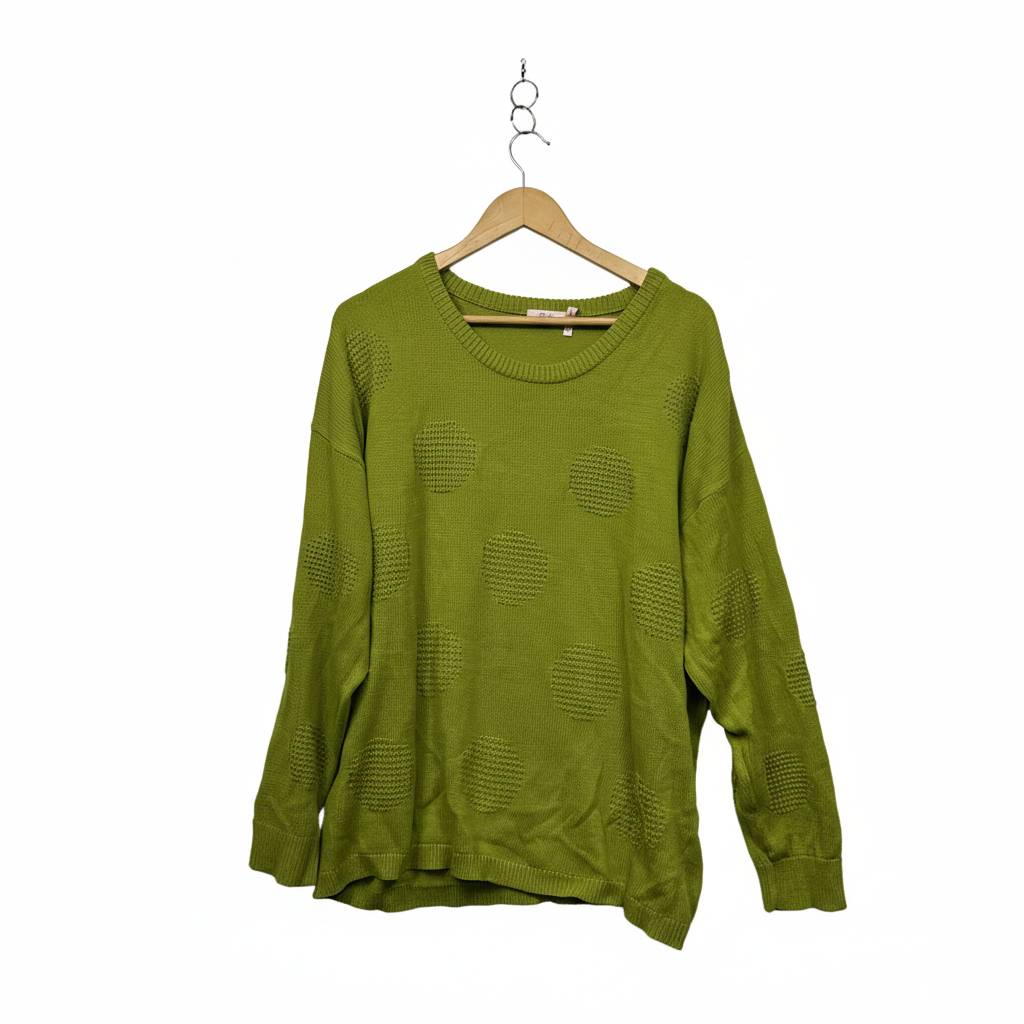 Millers Lime Green Knit Jumper - Size 2XL