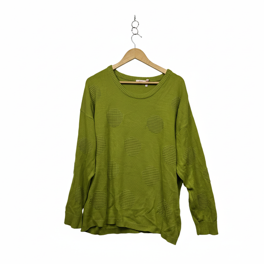 Millers Lime Green Knit Jumper - Size 2XL