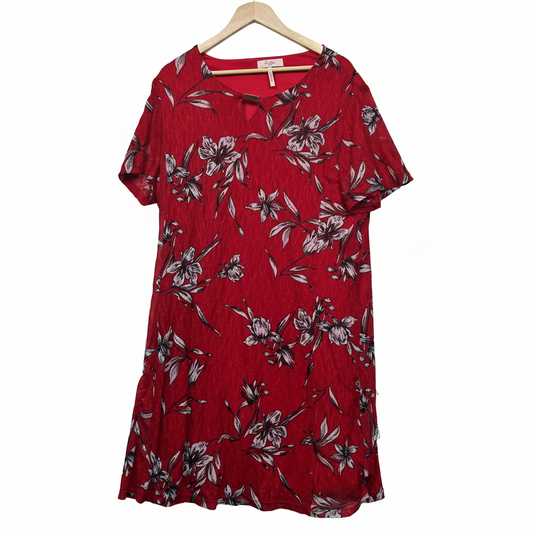 Millers Woman red floral dress size 22 full view