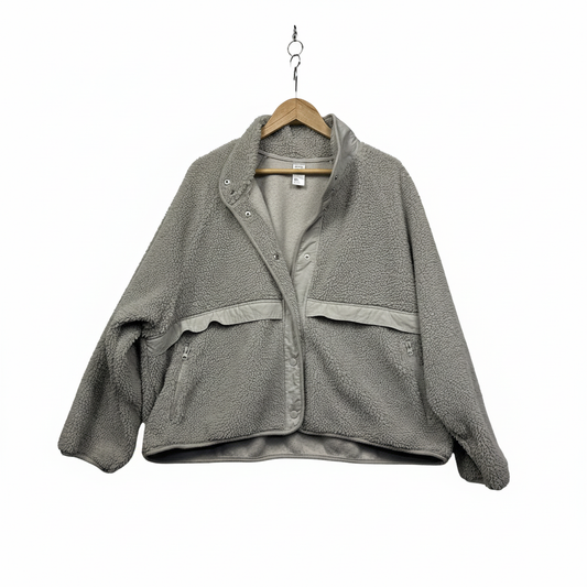 Anko Active grey teddy fleece jacket size 20