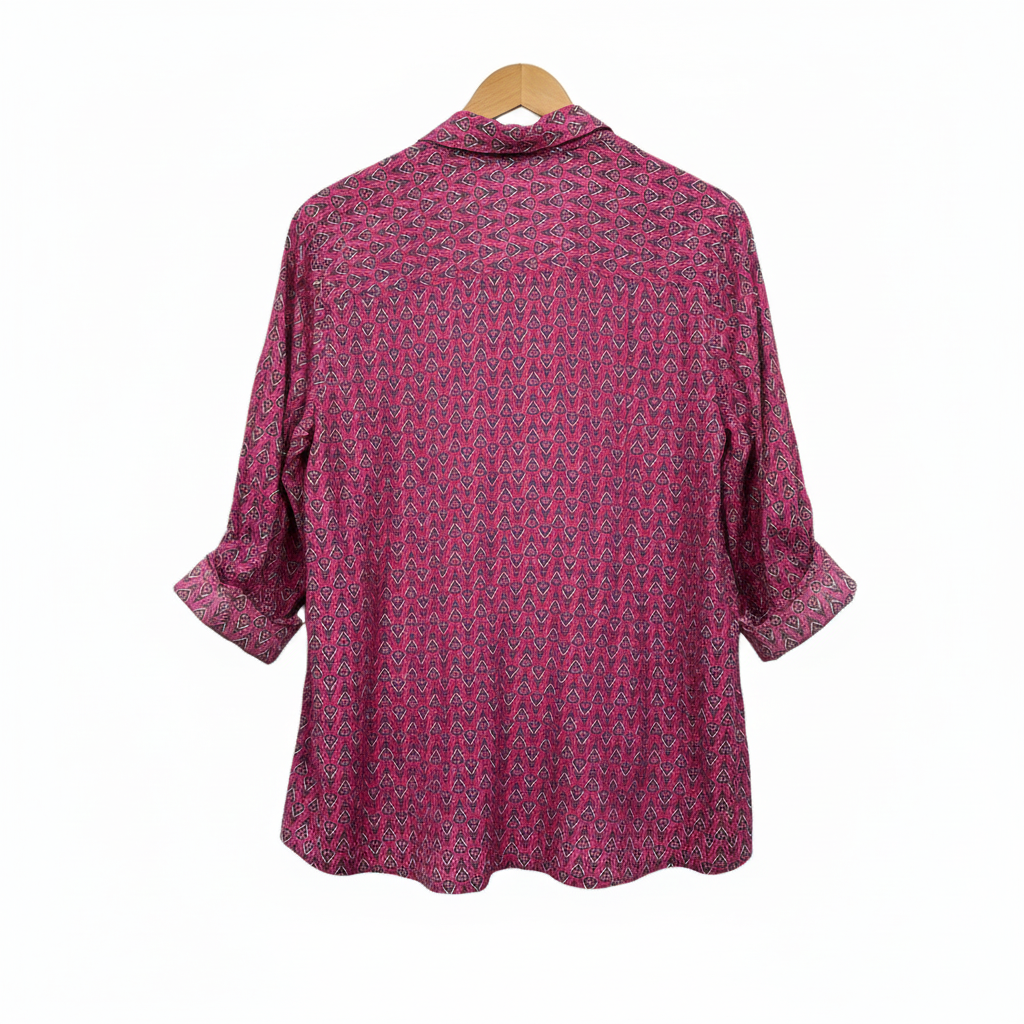 Millers Pink Paisley Print Shirt - Brand Label