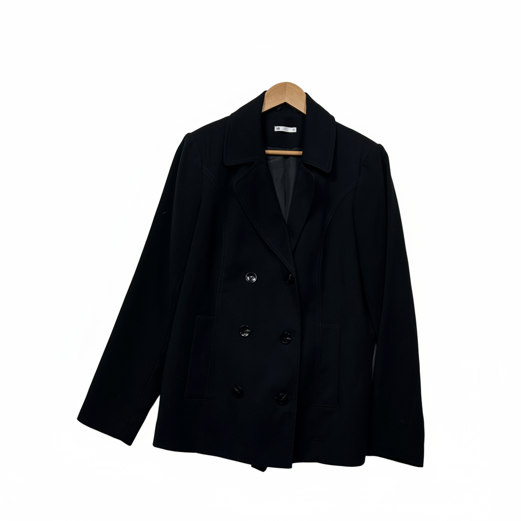 Black blazer jacket front view