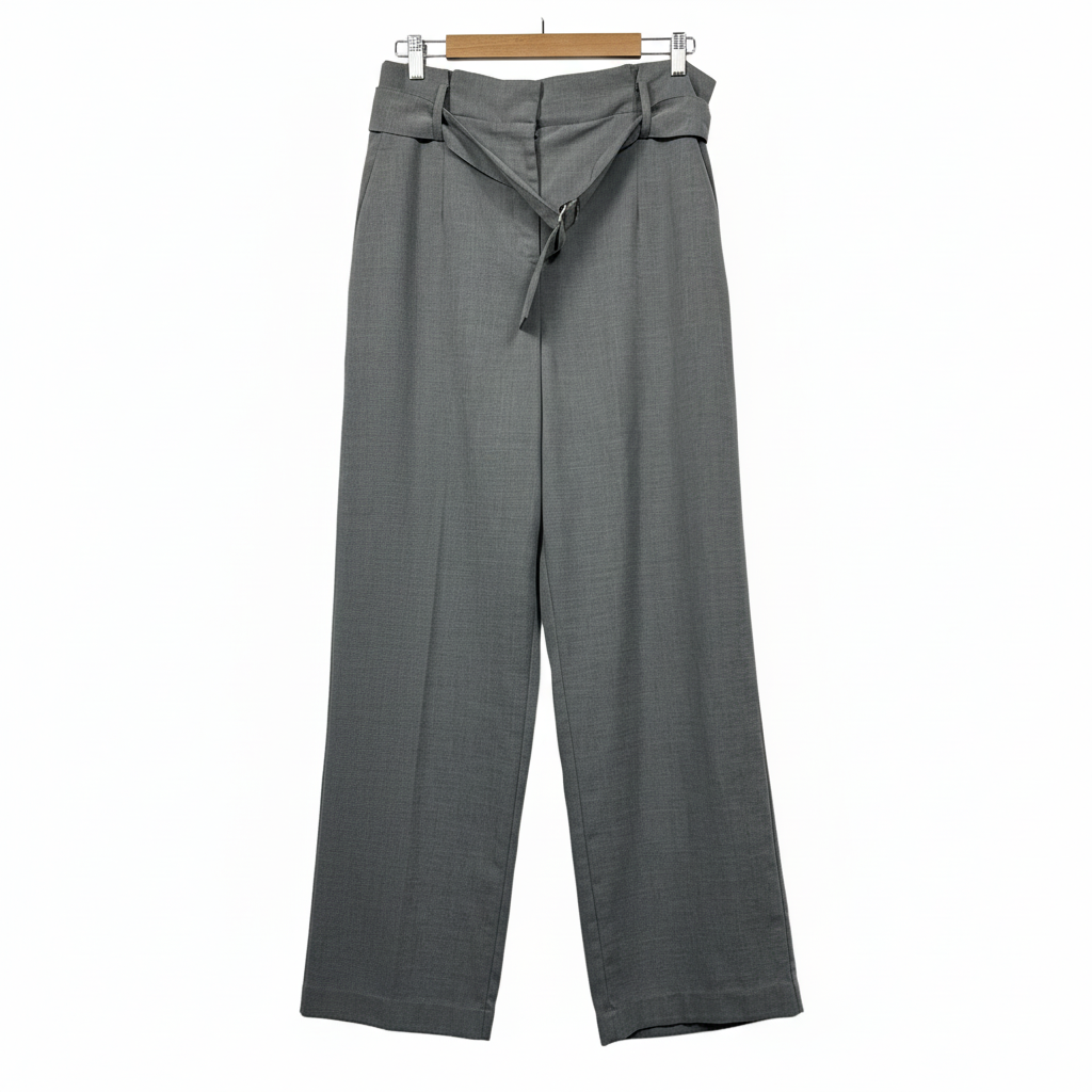 Portmans Grey Belted Pants - Size 14