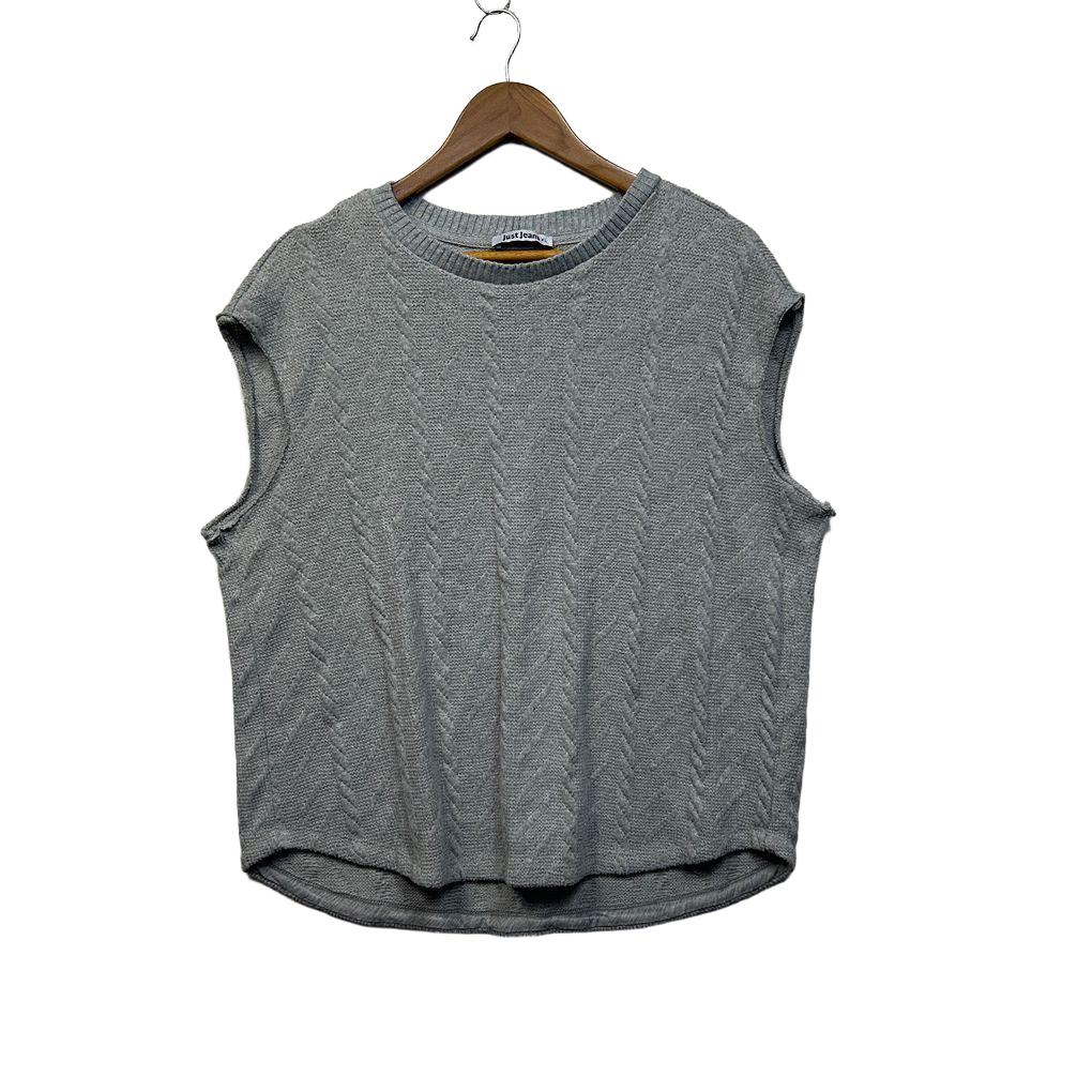 Just Jeans Grey Knit Top - Size XL