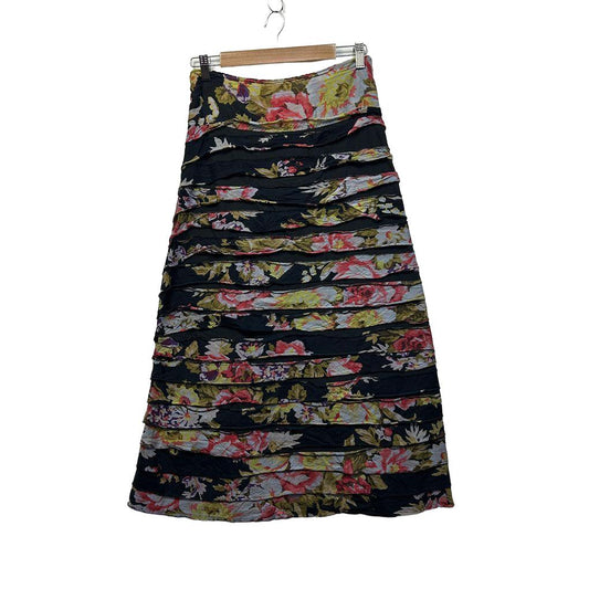 Keshet Multicoloured Cotton Skirt - Size 12/14