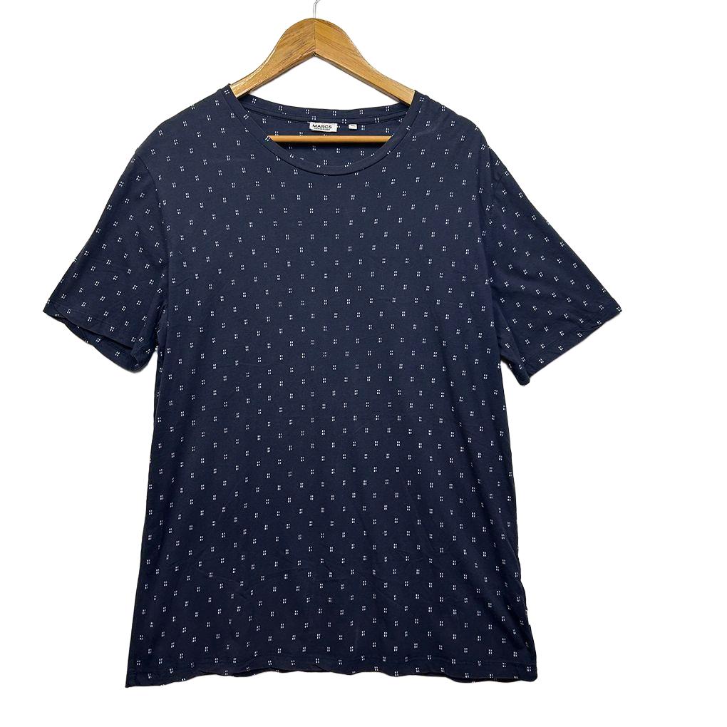 Marcs Navy Cotton T-Shirt - Size XL