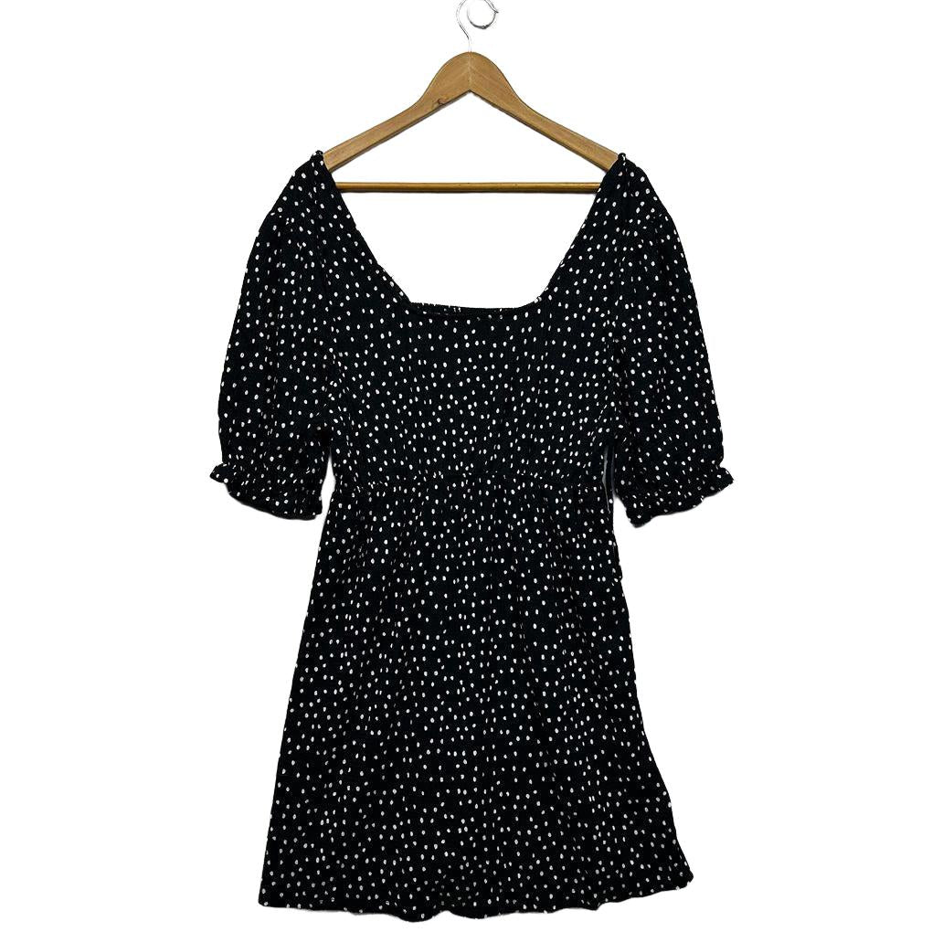 & me Black Polka Dot Dress - Size L