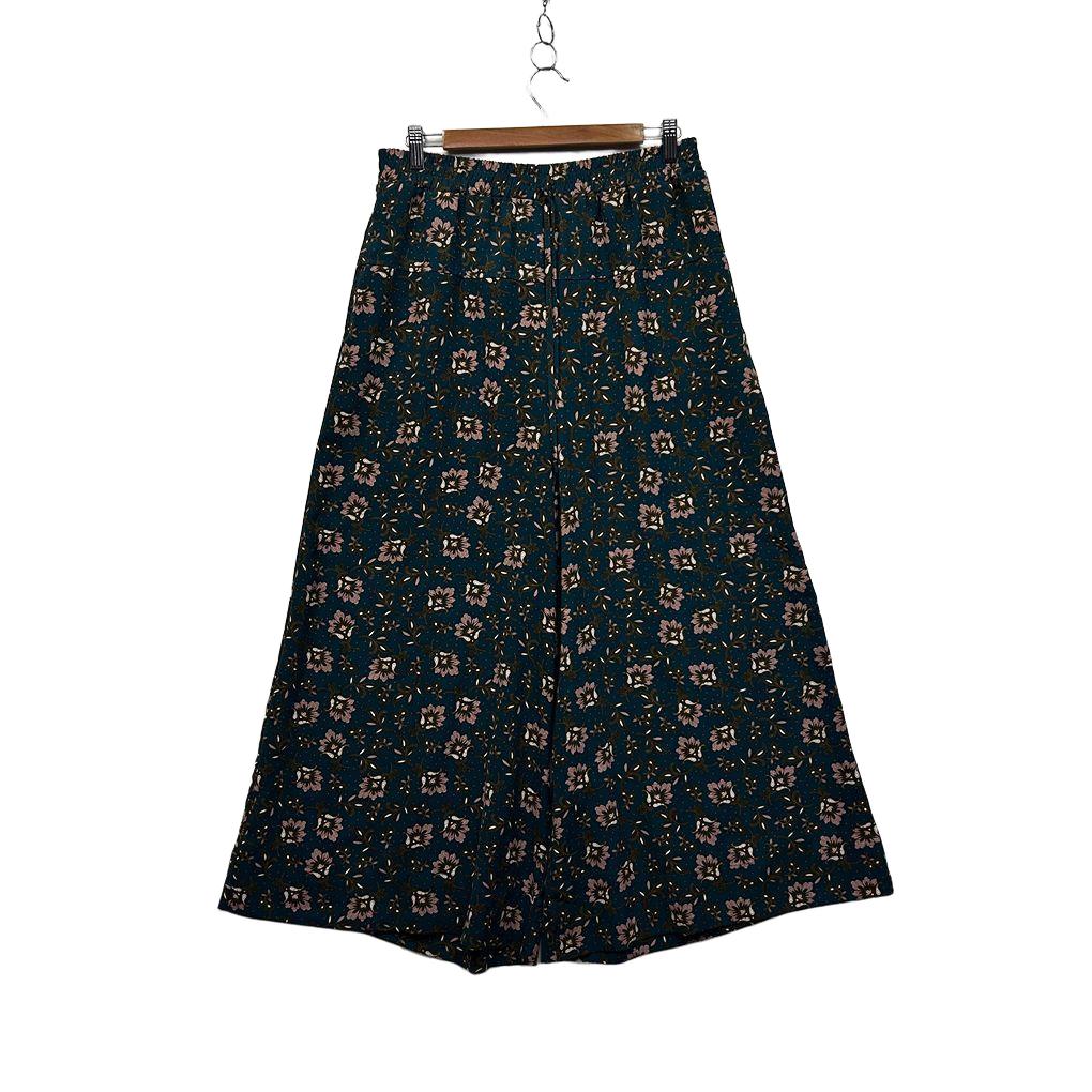 & me Teal Floral Wide Leg Pants - Size 12