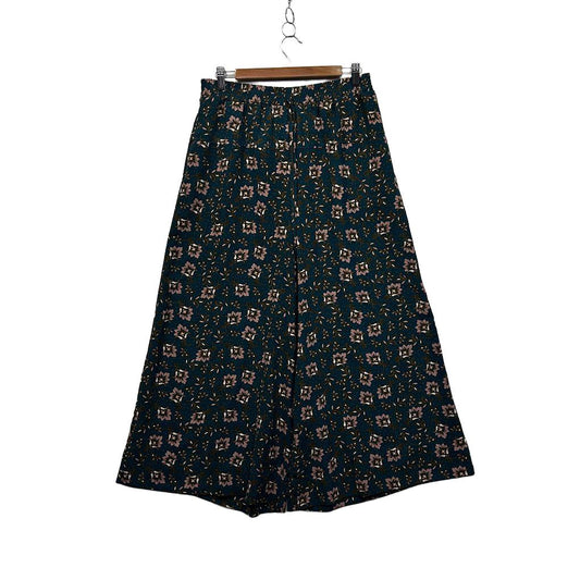 & me Teal Floral Wide Leg Pants - Size 12