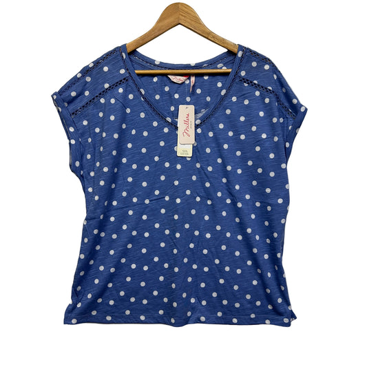 Millers Blue Dot Casual Top - Size 14