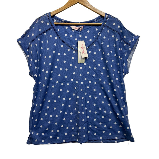 Millers Blue Dot Casual Top - Size 18