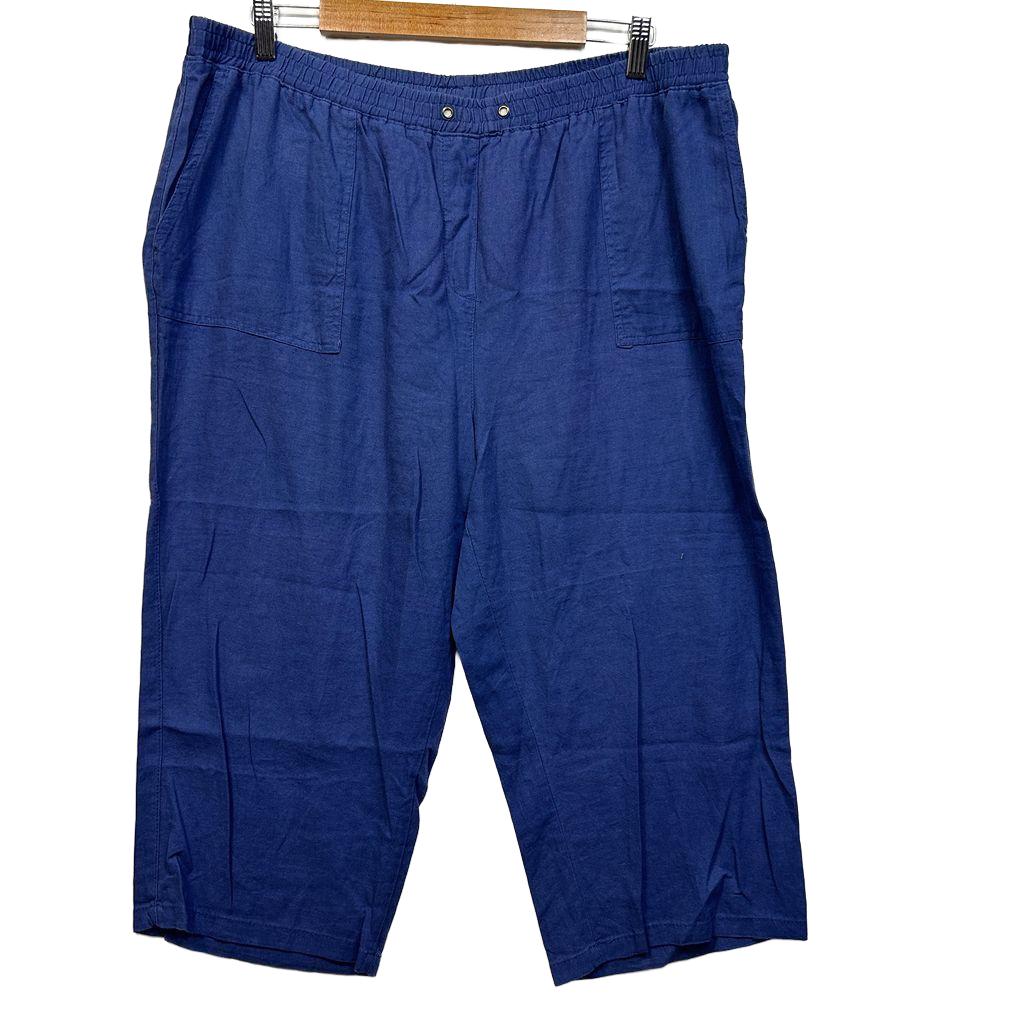 Millers Blue Linen Pants - Size 20
