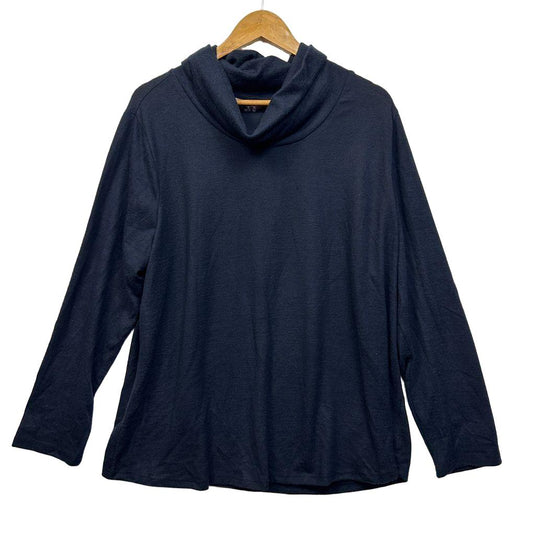 Millers Navy Knit Top - Size 22