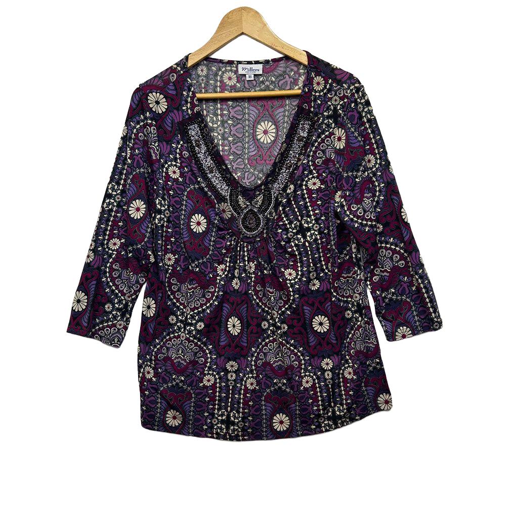 Millers Purple Top - Size 18