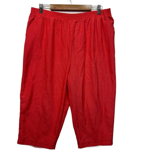 Millers Red Cropped Pants - Size 16