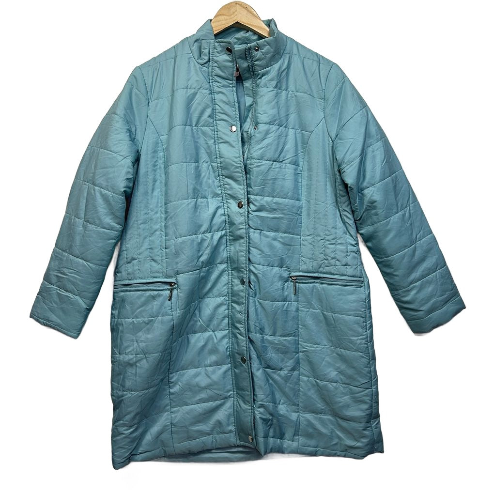 Millers Teal Puffer Jacket - Size 16