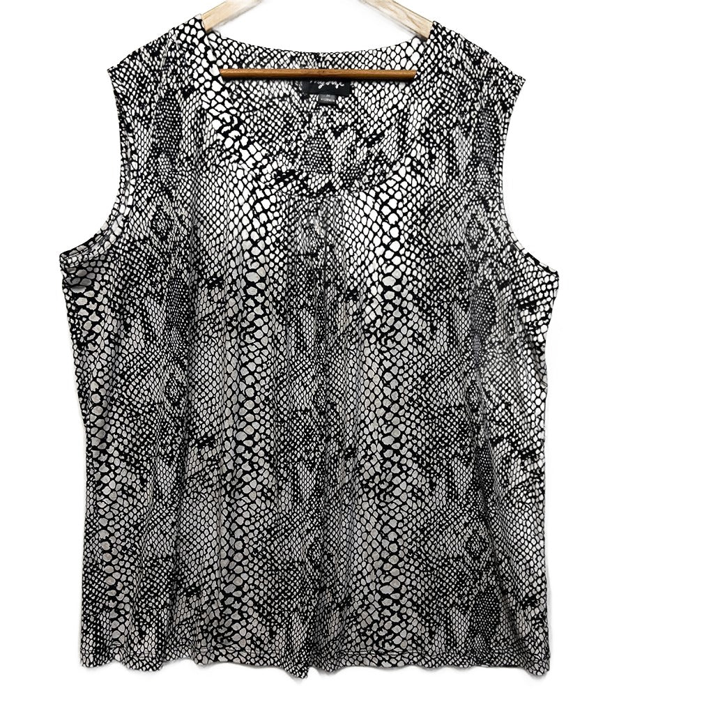 My Size Black Sleeveless Top - Size 18/M