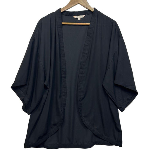 Noni B Black Kimono Top - Size 16