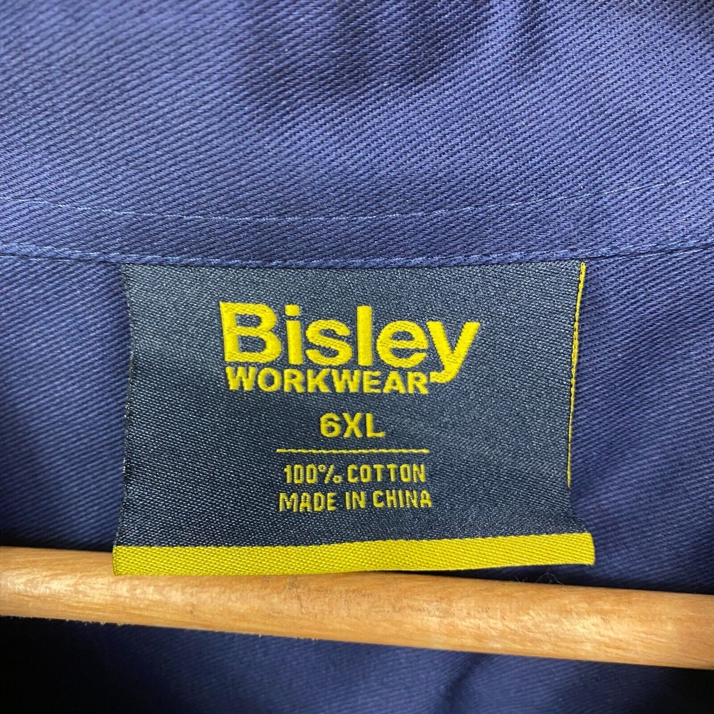 Bisley Workwear Shirt Size 6XL Long Sleeve Collared Cotton Drill New