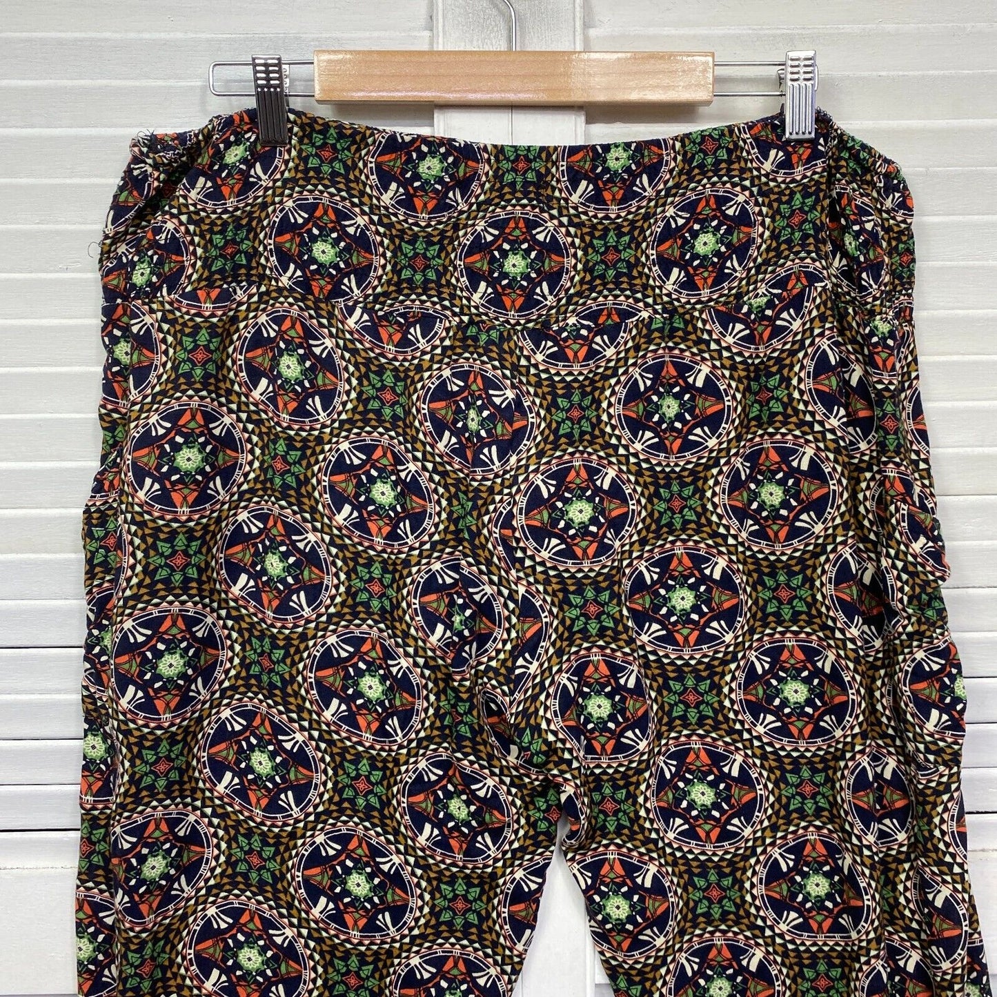 Caroline Morgan Pants Size 14 Boho Multicoloured Preloved