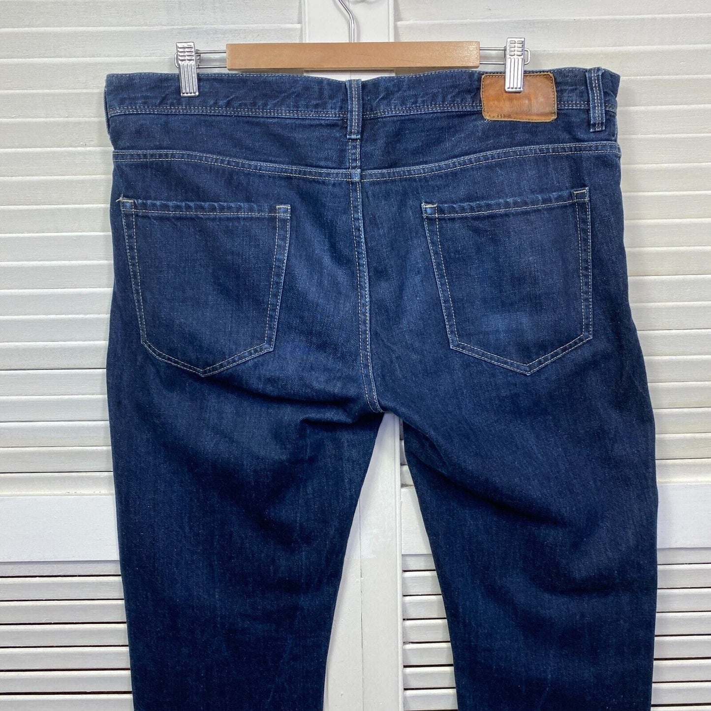 Country Road Jeans Mens Size 36 x 32 Blue Straight Leg 100% Cotton Pockets