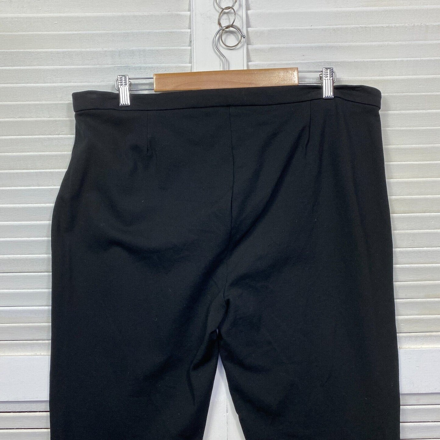 Liz Jordan Pant Size 16 Black Zip Fly Viscose Blend Office