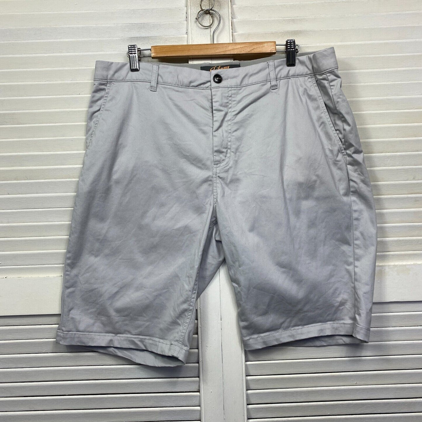 Johnny Bigg Shorts Size 38 Plus Grey Pockets Big Tall Cotton