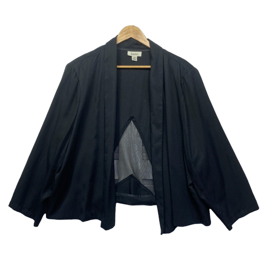 Beme Jacket Blazer Size 26 Plus Black Occasion Evening Office Work Preloved