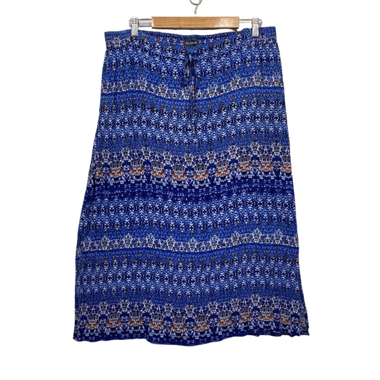 Autograph Maxi Skirt Size 16 Plus Blue Maxi Boho Bohemian Preloved