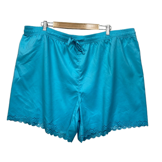 Edited Swim Shorts Size 26 Plus Blue Drawstring Waist Ladies Beach Surf