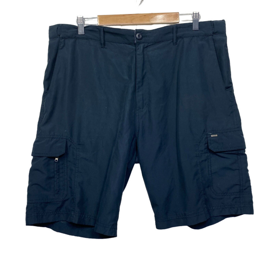 Huski Explorer Cargo Shorts Mens 2XL Plus Size Navy Blue Pockets Preloved
