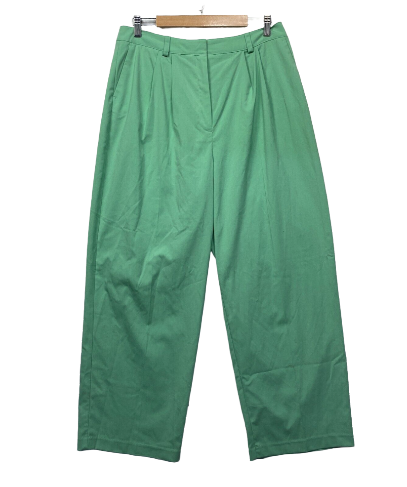 Lily Loves Pants Size 14 Green Pockets Pleated Full Length