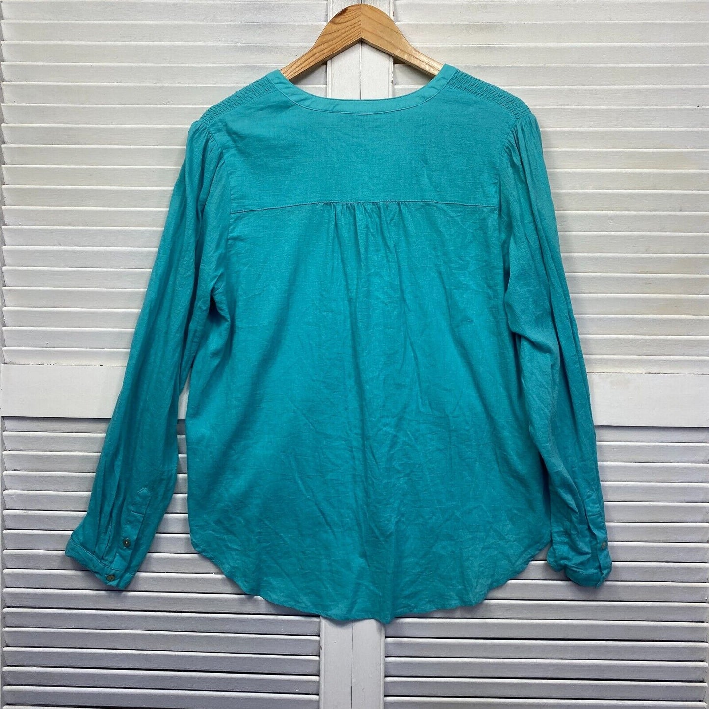 Target Top Size 16 Aqua Long Sleeve Cotton Preloved