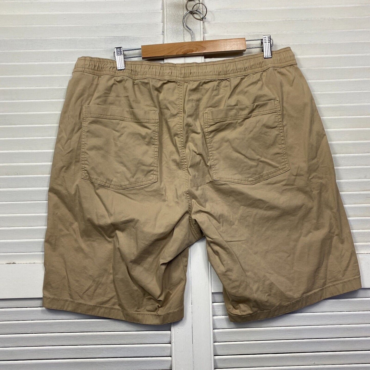 Target Man Shorts Size 4XL Plus Tan Pockets Cotton Big & Tall