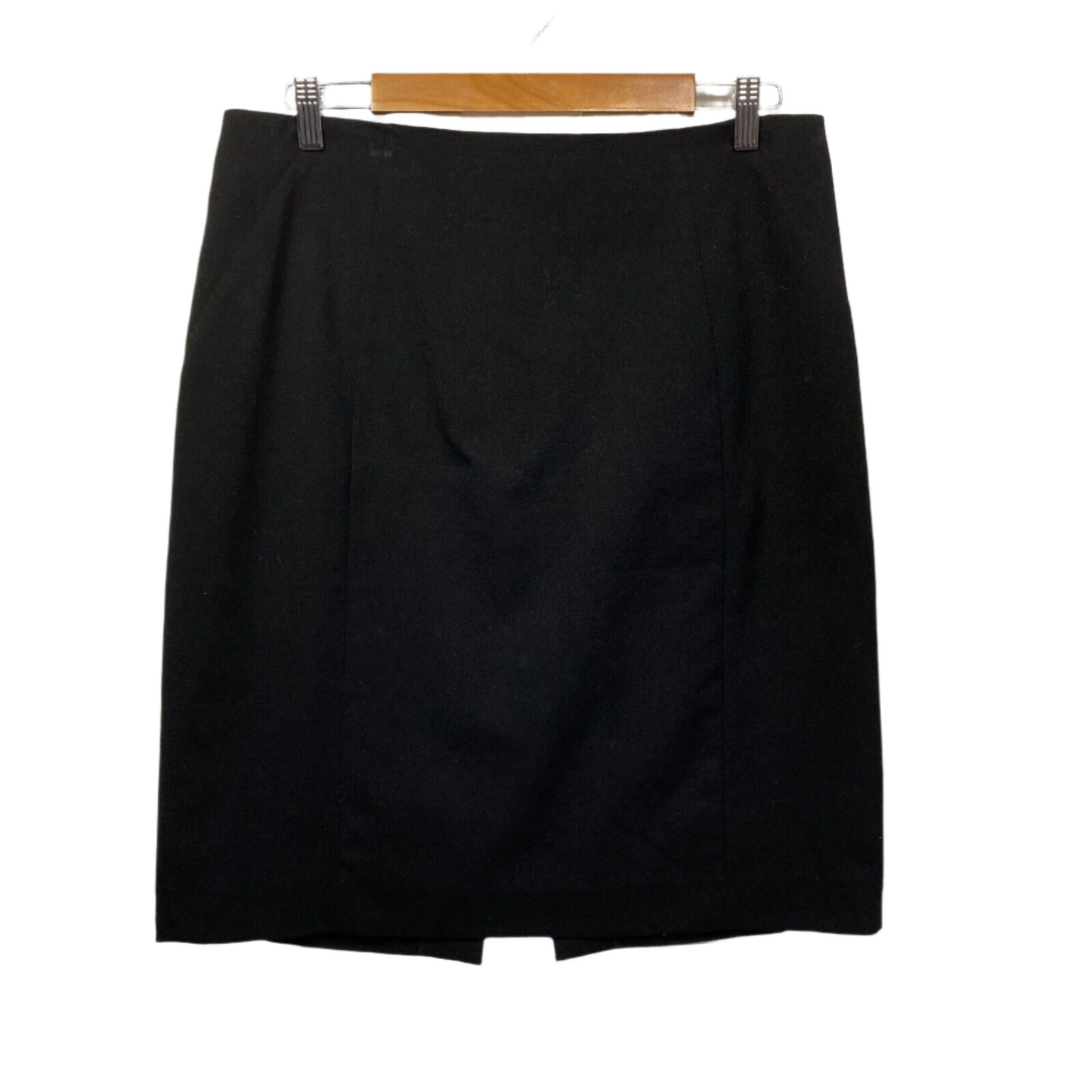 Veronika Maine Skirt Size 14 Black Knee Length Pencil Lined Office