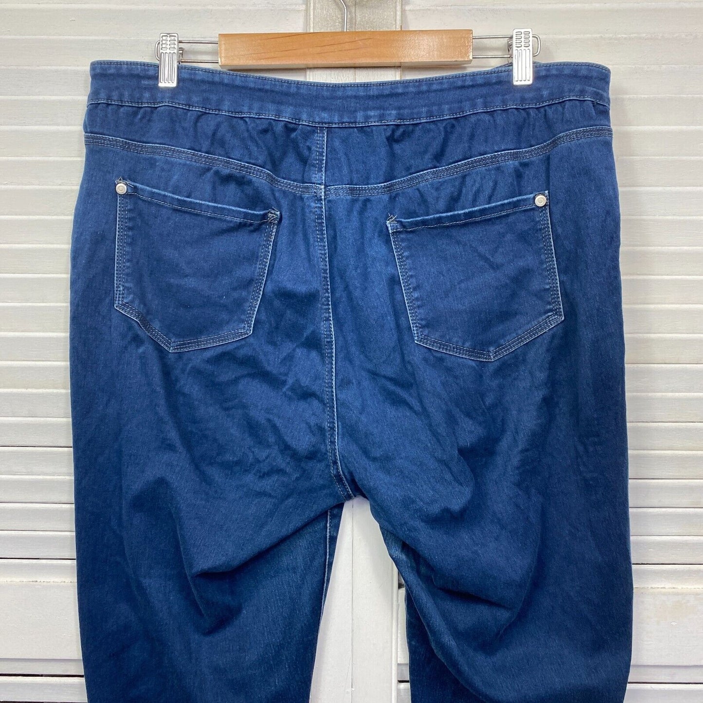 beme Jeans Pants Size 18 Plus Blue Pockets Denim Zip Fly