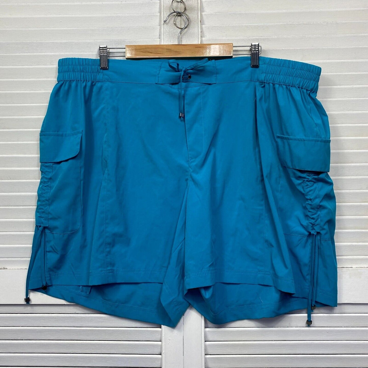 Autograph Board Shorts Size 22 Plus Blue Swim Drawstring Ladies Casual