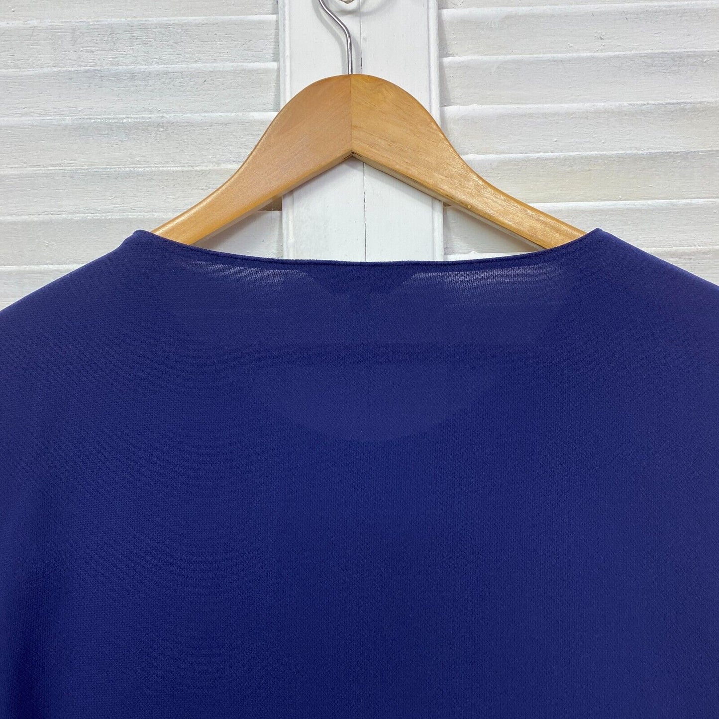 Veronika Maine Top Size 14 Purple Pleated Bell Sleeve Long Sleeve Office