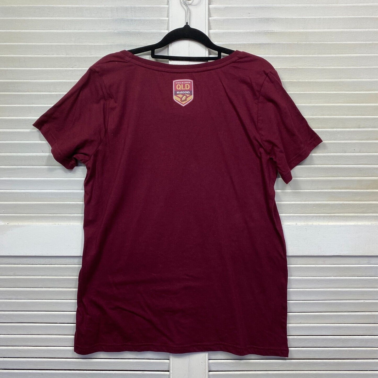 Queensland Maroons Womens Tshirt Size 14 NRL State of Origin New