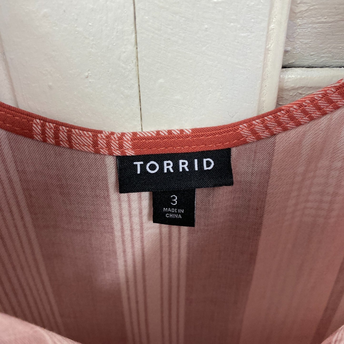 Torrid Top Size 3 18 20 Check Tank Sleeveless Rayon