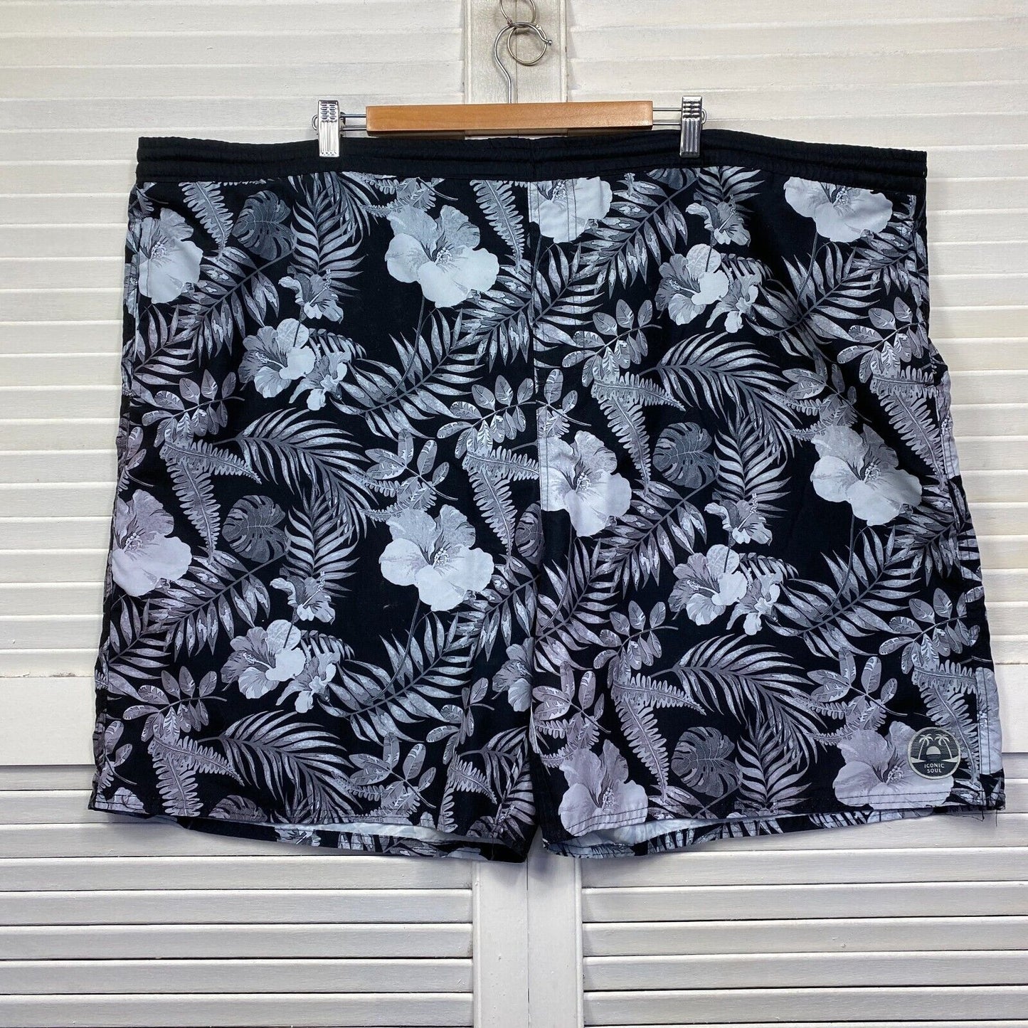 Iconic Soul Board Shorts Size 137 Swim Multicoloured Floral Hawaiian Big Tall