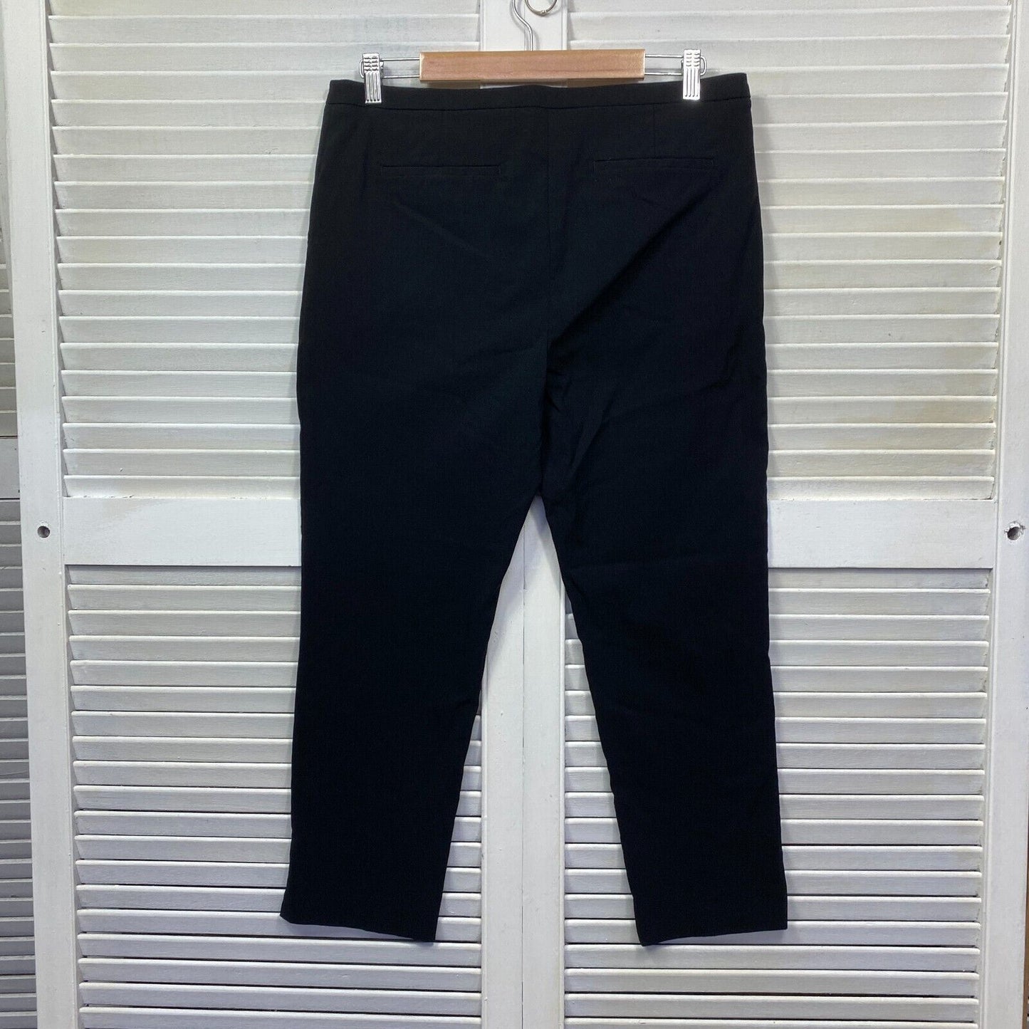 Portmans Pant Size 14 Black Pockets Zip Fly Office Work