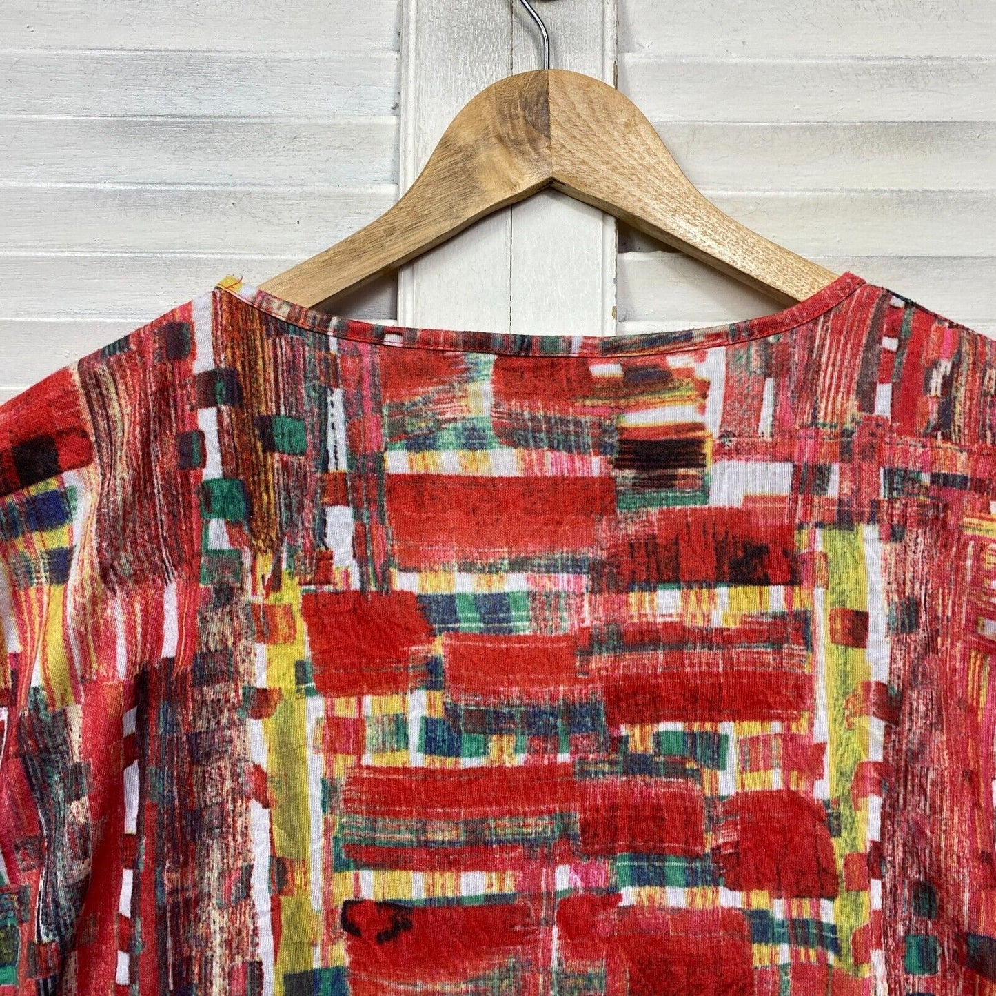 Virtuelle Top Size 14 Plus XXS Multicoloured Tunic Short Sleeve