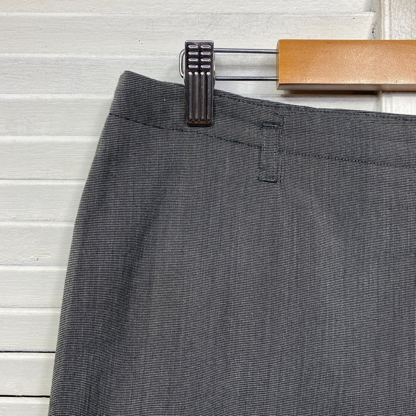 Jane Lamerton Pants Size 16 Petites Grey Pockets Long Pants Office Work