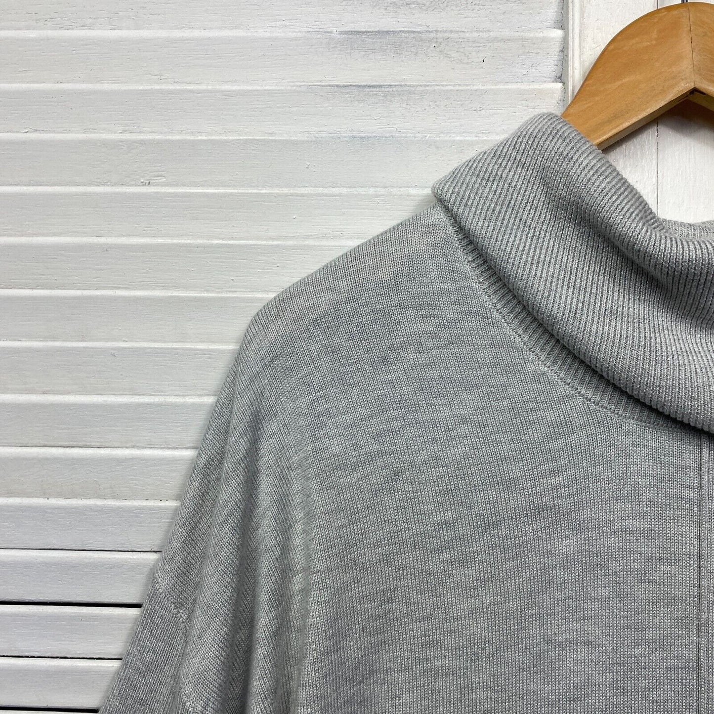 Target Jumper Size Large Grey Wool Blend Cowl Neck