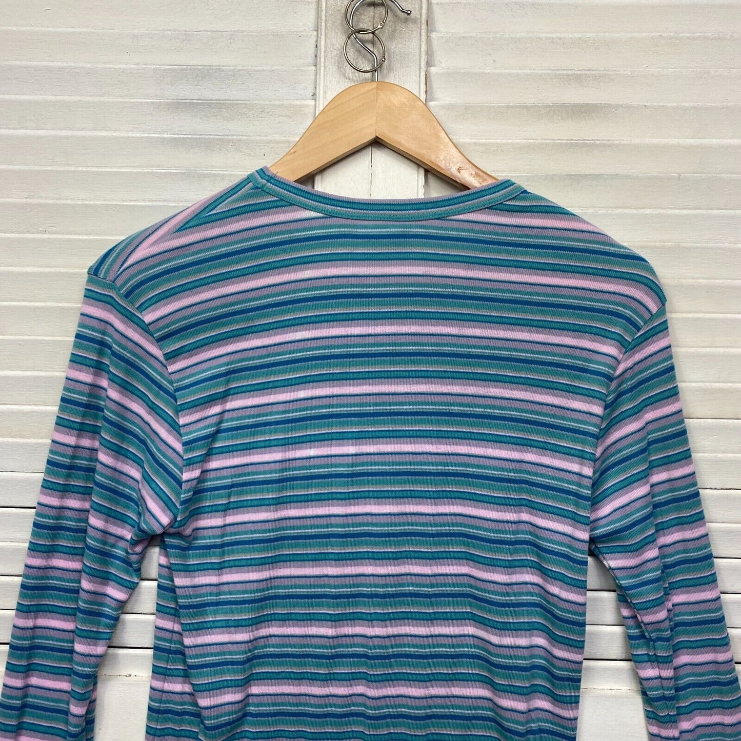 Kathmandu Top Sixe XL Multicoloured Striped Long Sleeve Hiking Travel Activewear